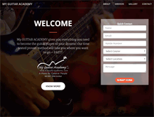 Tablet Screenshot of myguitaracademy.com